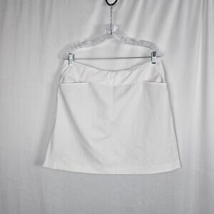 Tail Athletic Skort Women's 14 White Mini Stretch Pockets Golf